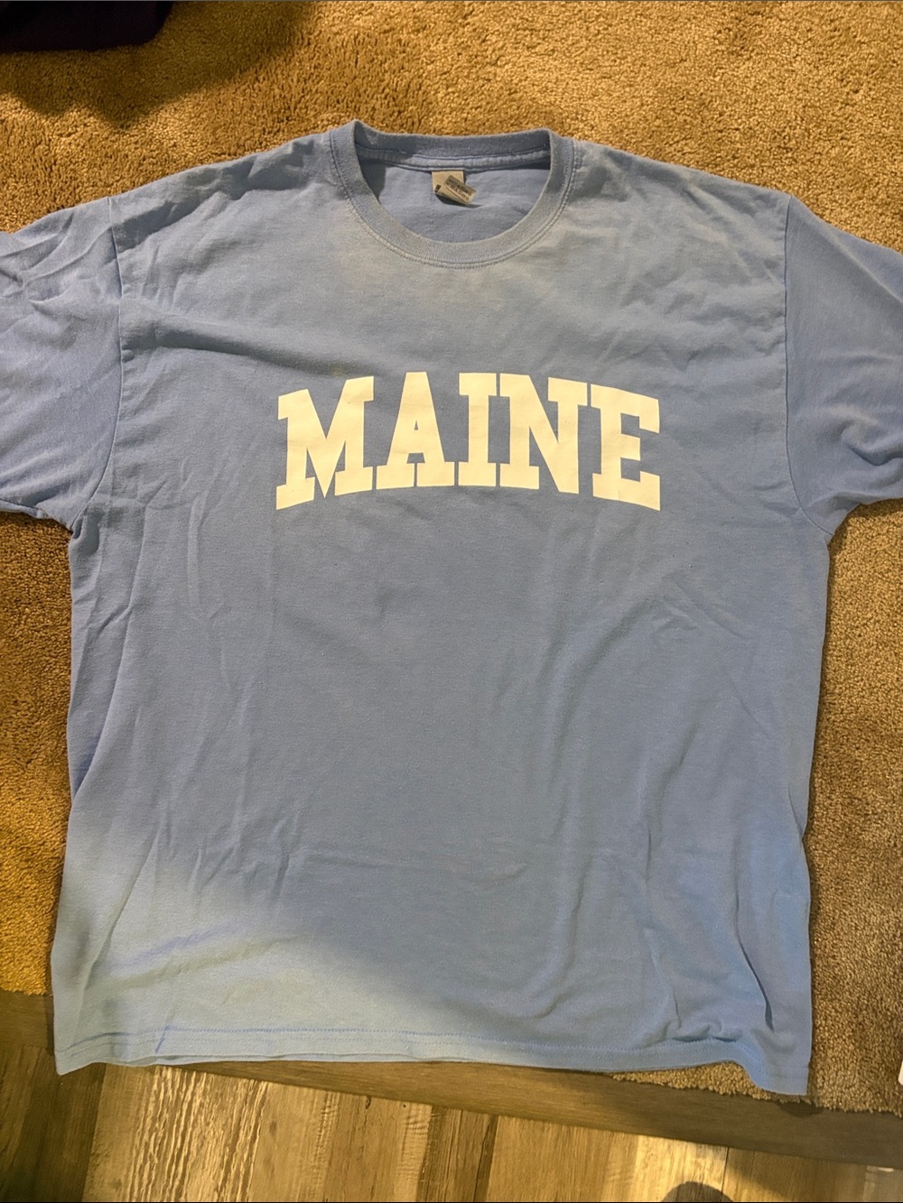 Maine Classic Crewneck T-Shirt - Light Blue